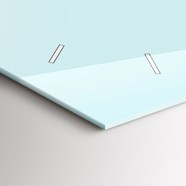 Ceas orizontale de perete din sticlă Pisică amuzantă cu ochelari