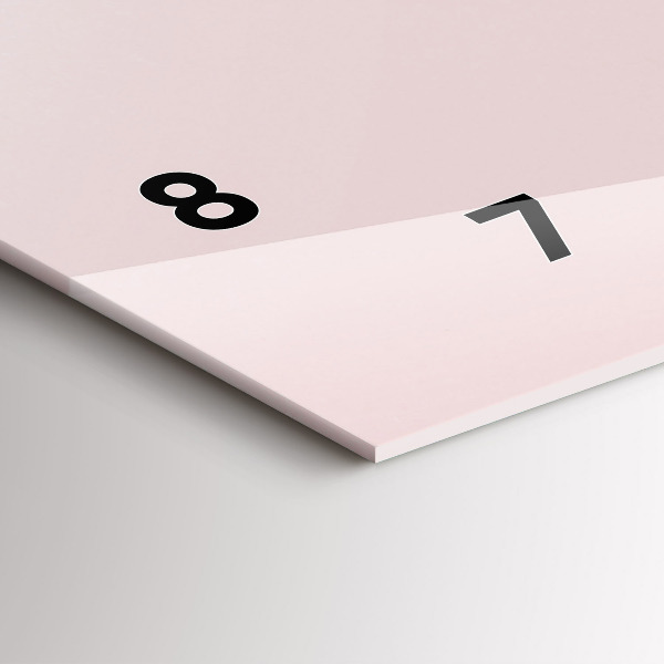 Ceas orizontale de perete din sticlă Buchet de flori