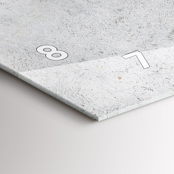 Ceas orizontale de perete din sticlă Măsline minimaliste