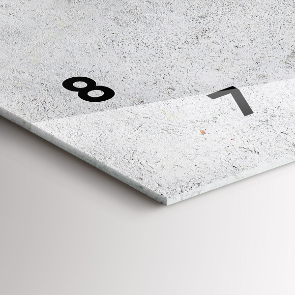 Ceas orizontale de perete din sticlă Măsline minimaliste