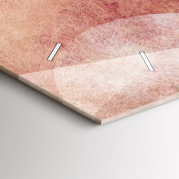 Ceas orizontale de perete din sticlă Abstracția geometrică