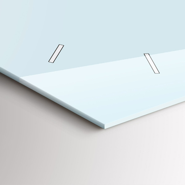 Ceas orizontale de perete din sticlă Cățeluș