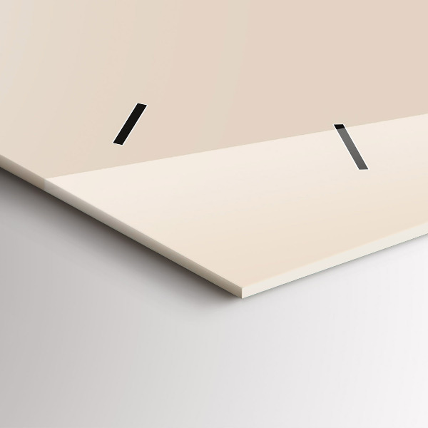 Ceas orizontale de perete din sticlă Cap de lup