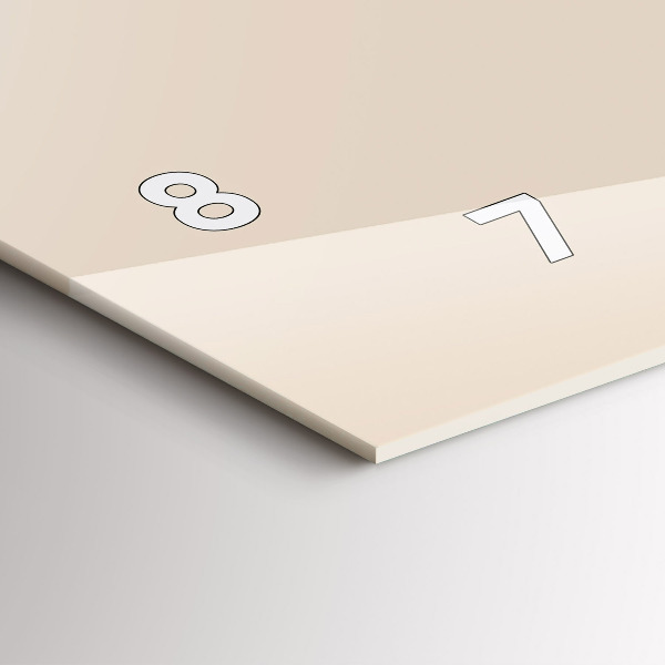 Ceas orizontale de perete din sticlă Cap de lup