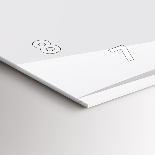 Ceas orizontale de perete din sticlă Frunze abstracte