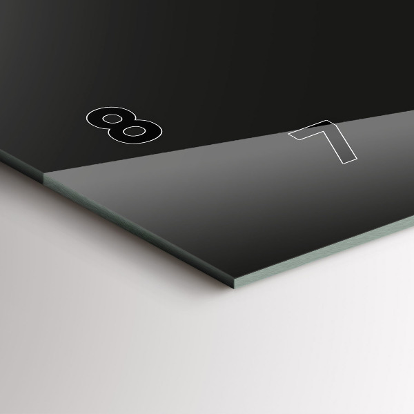 Ceas orizontale de perete din sticlă Elefant colorat