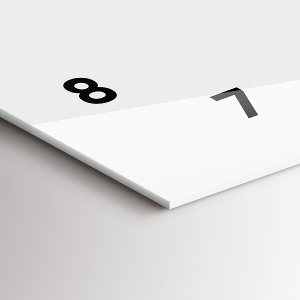 Ceas orizontale de perete din sticlă Stil boho fluture și cheie