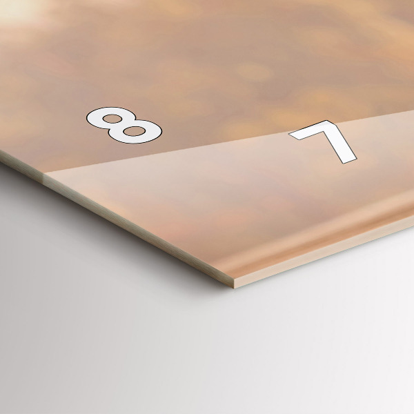 Ceas orizontale de perete din sticlă Sticle de vin