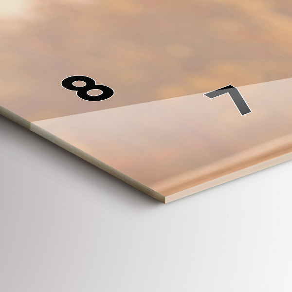 Ceas orizontale de perete din sticlă Sticle de vin