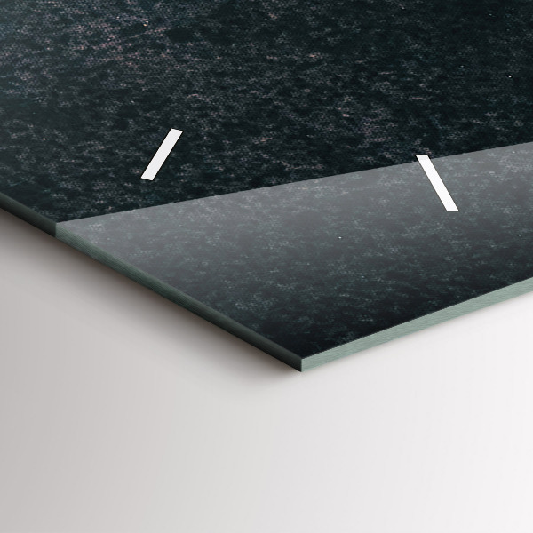 Ceas orizontale de perete din sticlă Boabe de cafea