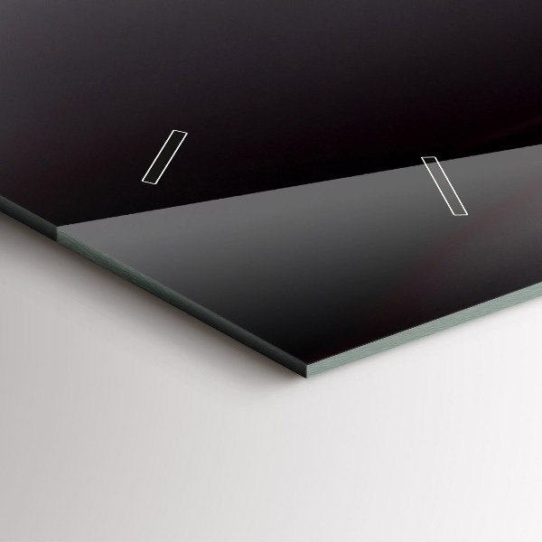 Ceas orizontale de perete din sticlă pahar de vin