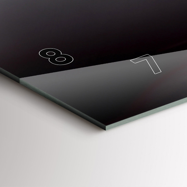 Ceas orizontale de perete din sticlă pahar de vin