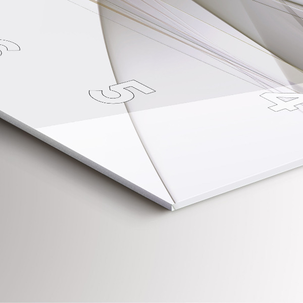 Ceas pătrat de perete din sticlă Abstracție strălucitoare