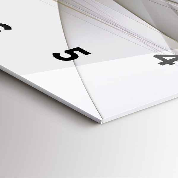 Ceas pătrat de perete din sticlă Abstracție strălucitoare