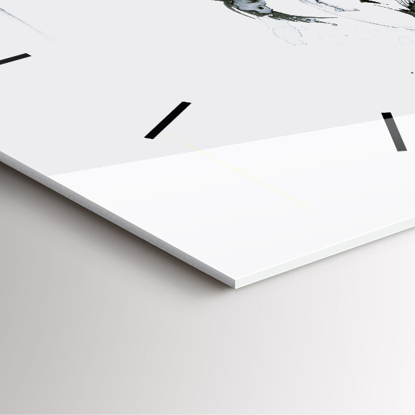 Ceas pătrat de perete din sticlă Femeie dansând balet