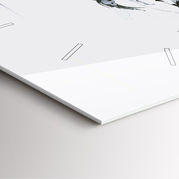 Ceas pătrat de perete din sticlă Femeie dansând balet