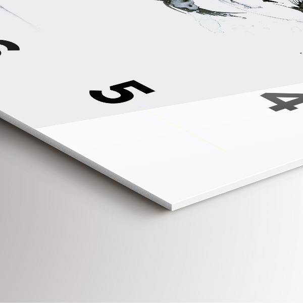 Ceas pătrat de perete din sticlă Femeie dansând balet