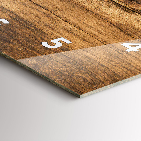 Ceas pătrat de perete din sticlă Linguri de condimente