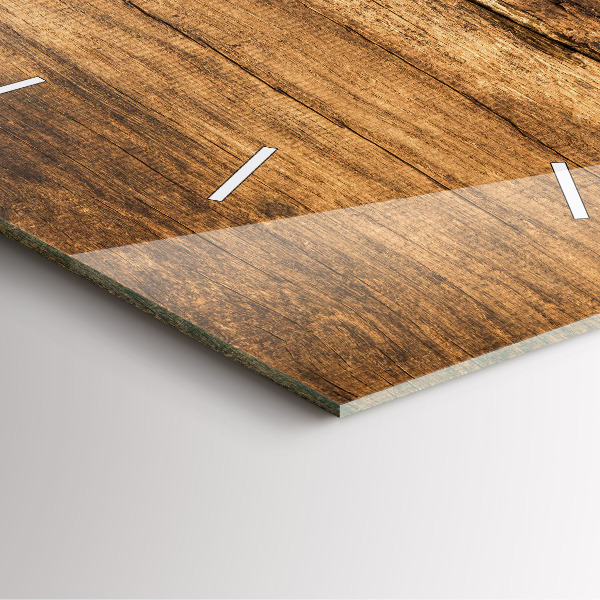 Ceas pătrat de perete din sticlă Linguri de condimente