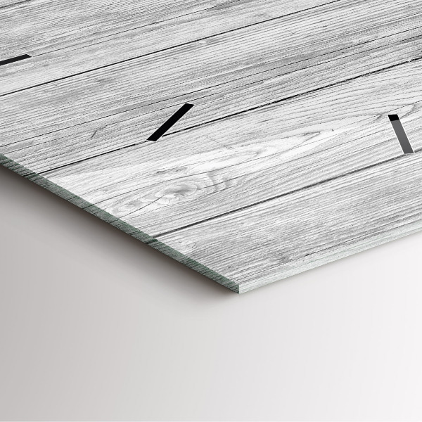 Ceas pătrat de perete din sticlă Panouri din lemn