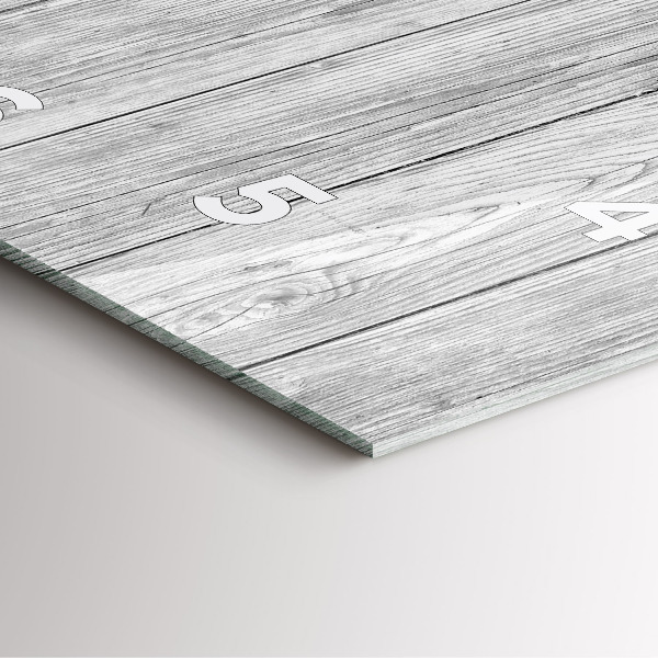 Ceas pătrat de perete din sticlă Panouri din lemn