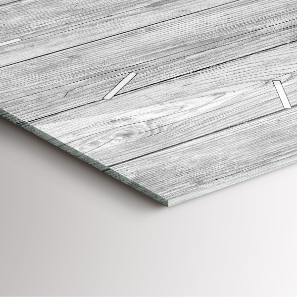 Ceas pătrat de perete din sticlă Panouri din lemn