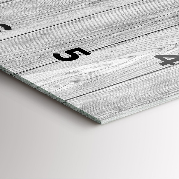 Ceas pătrat de perete din sticlă Panouri din lemn