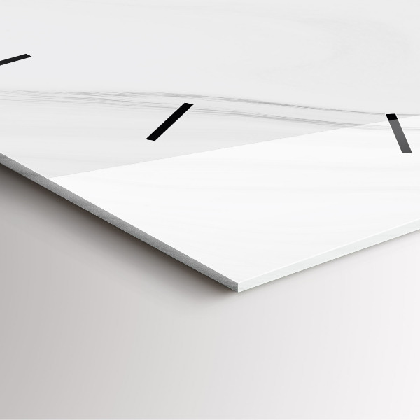 Ceas pătrat de perete din sticlă Marmură decorativă