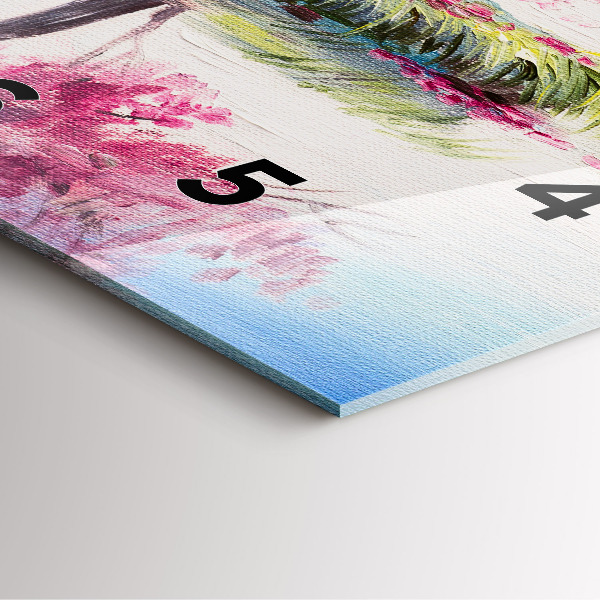 Ceas pătrat de perete din sticlă Mozaic de copac