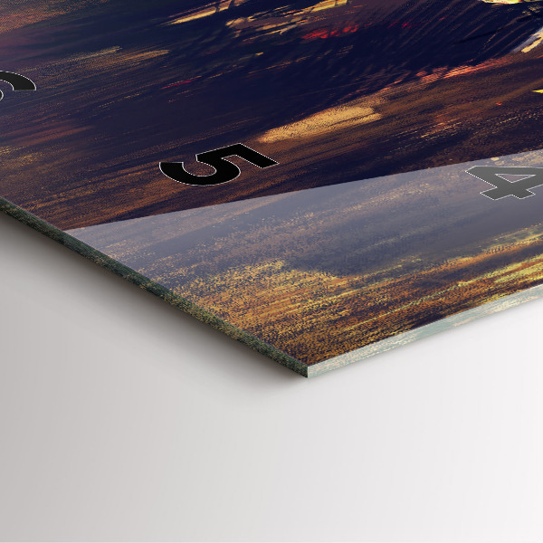 Ceas pătrat de perete din sticlă Impresionismul în artă Rynek