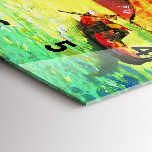 Ceas pătrat de perete din sticlă Podul Rialto din Veneția