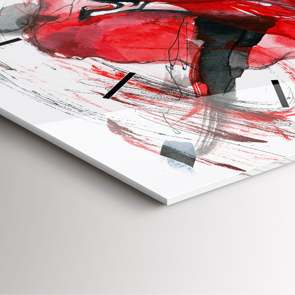 Ceas pătrat de perete din sticlă Cuplu dansator