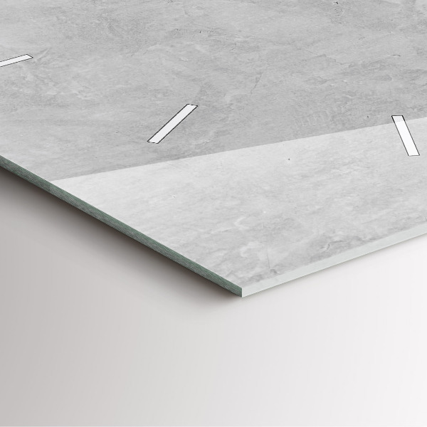 Ceas pătrat de perete din sticlă Zid de piatră