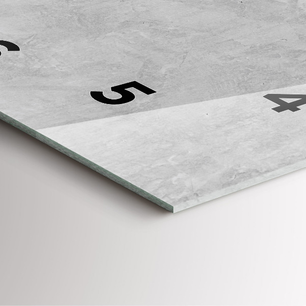 Ceas pătrat de perete din sticlă Zid de piatră