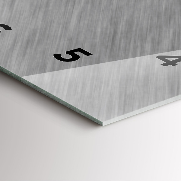 Ceas pătrat de perete din sticlă Perete metalic