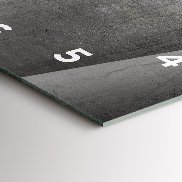 Ceas pătrat de perete din sticlă Perete metalic