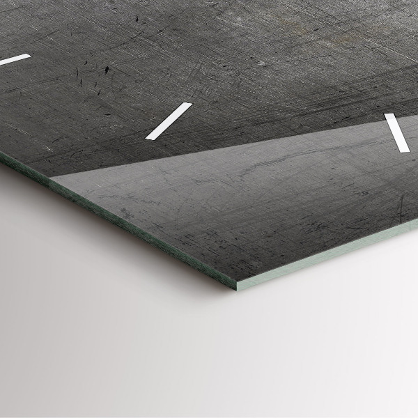 Ceas pătrat de perete din sticlă Perete metalic