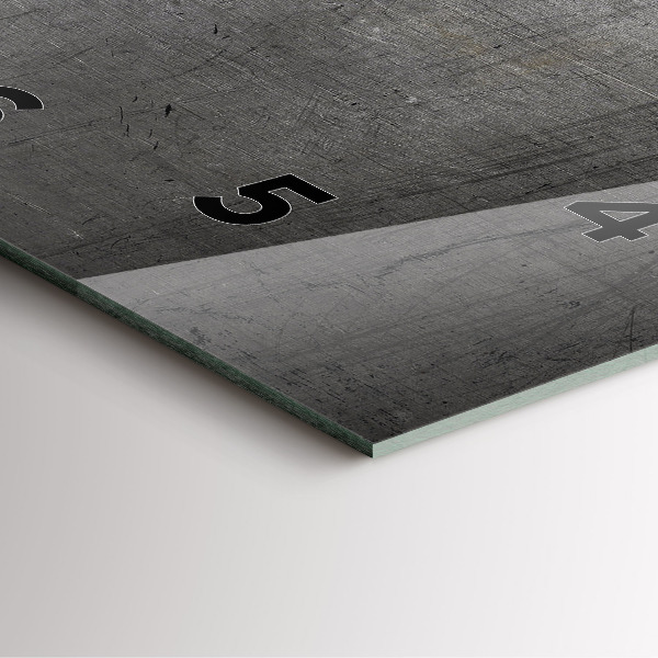 Ceas pătrat de perete din sticlă Perete metalic