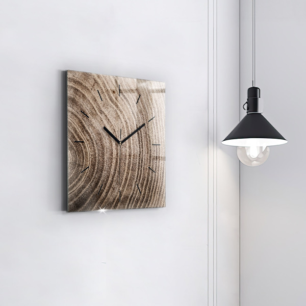 Ceas pătrat de perete din sticlă Trunchi