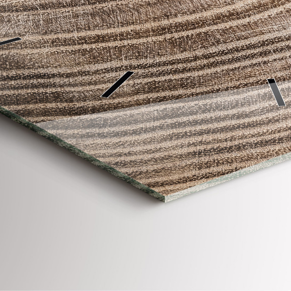 Ceas pătrat de perete din sticlă Trunchi