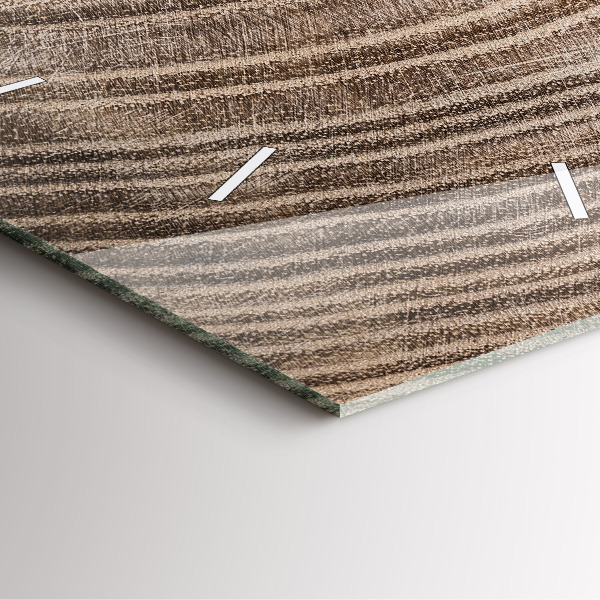 Ceas pătrat de perete din sticlă Trunchi