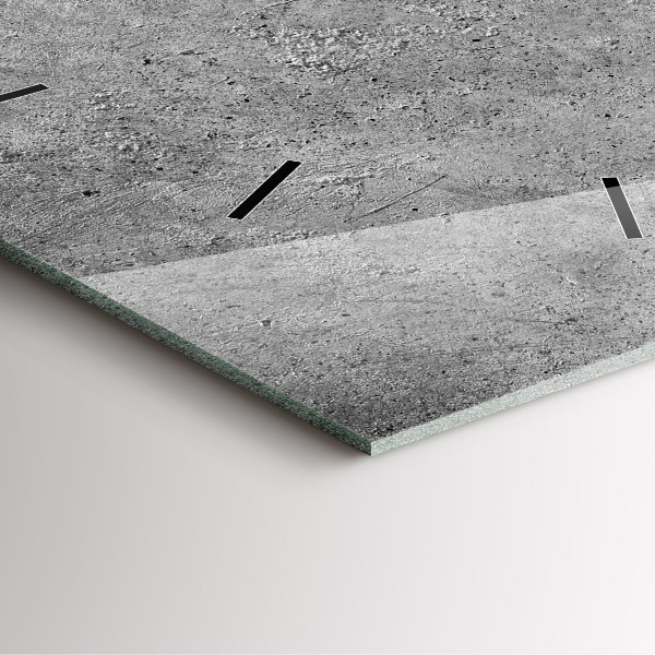 Ceas pătrat de perete din sticlă Perete industrial