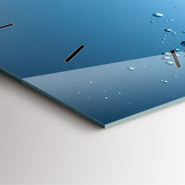 Ceas pătrat de perete din sticlă Vedere sub apă