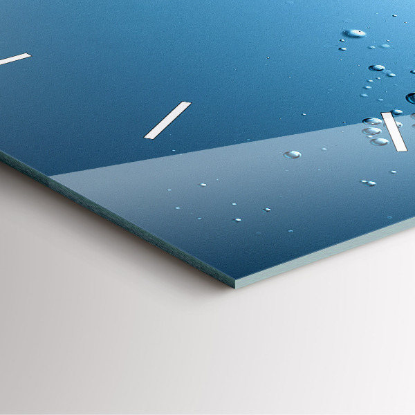 Ceas pătrat de perete din sticlă Vedere sub apă