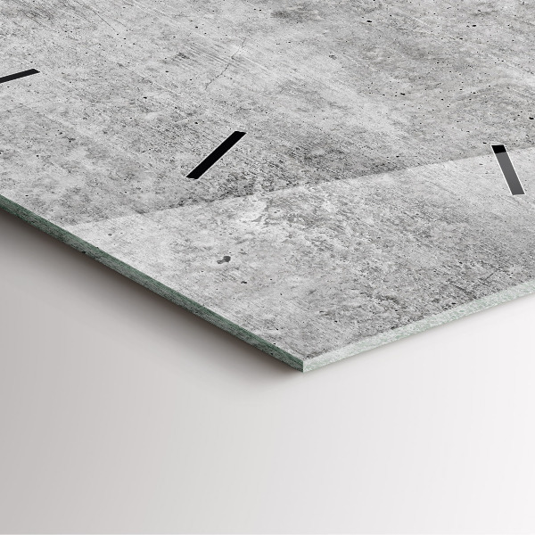 Ceas pătrat de perete din sticlă Perete brut