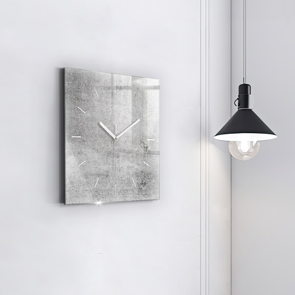 Ceas pătrat de perete din sticlă Perete brut