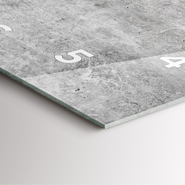 Ceas pătrat de perete din sticlă Perete brut