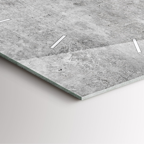 Ceas pătrat de perete din sticlă Perete brut