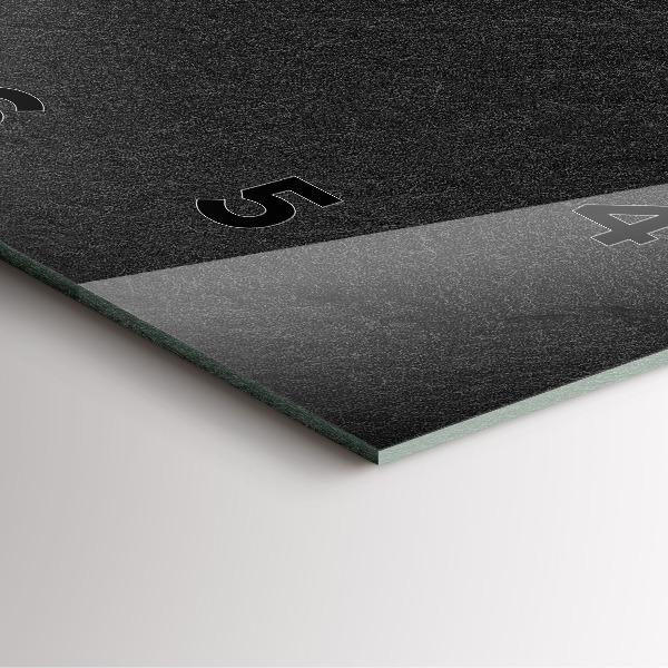 Ceas pătrat de perete din sticlă Stâncă întunecată