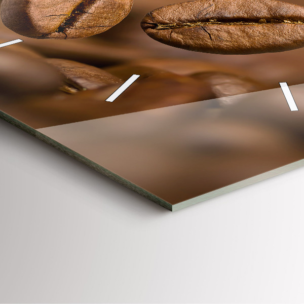 Ceas pătrat de perete din sticlă Culori abstracte